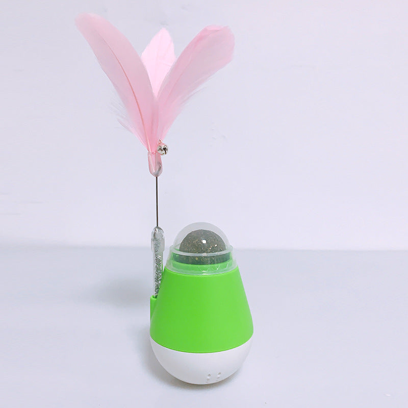 WobbleWhiskers™ – Catnip Tumbler Toy for Happy Cats