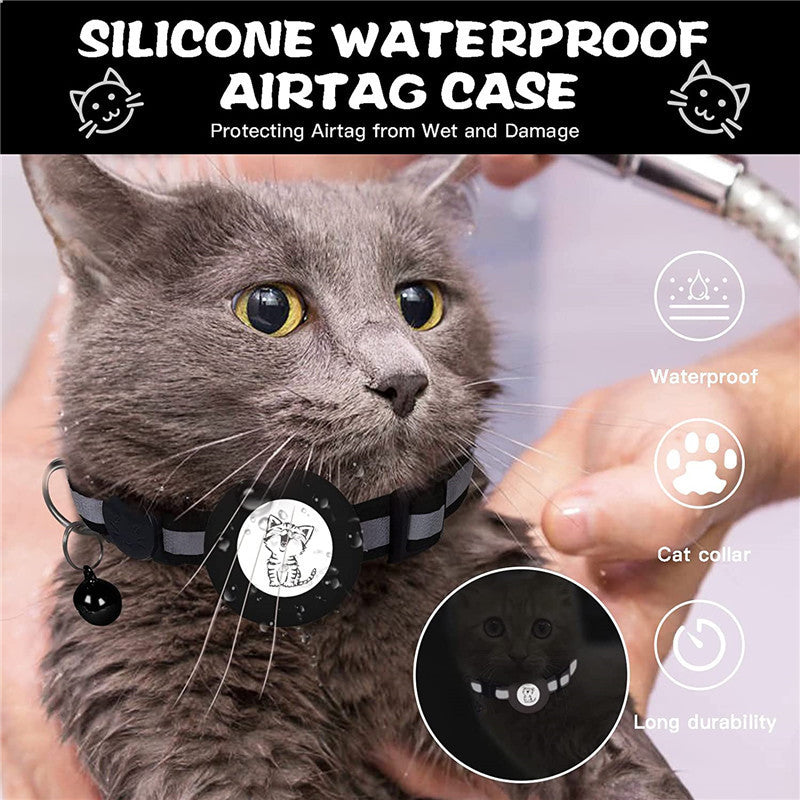 Smart Kitty Collar – AirTag Holder and Reflective Safety