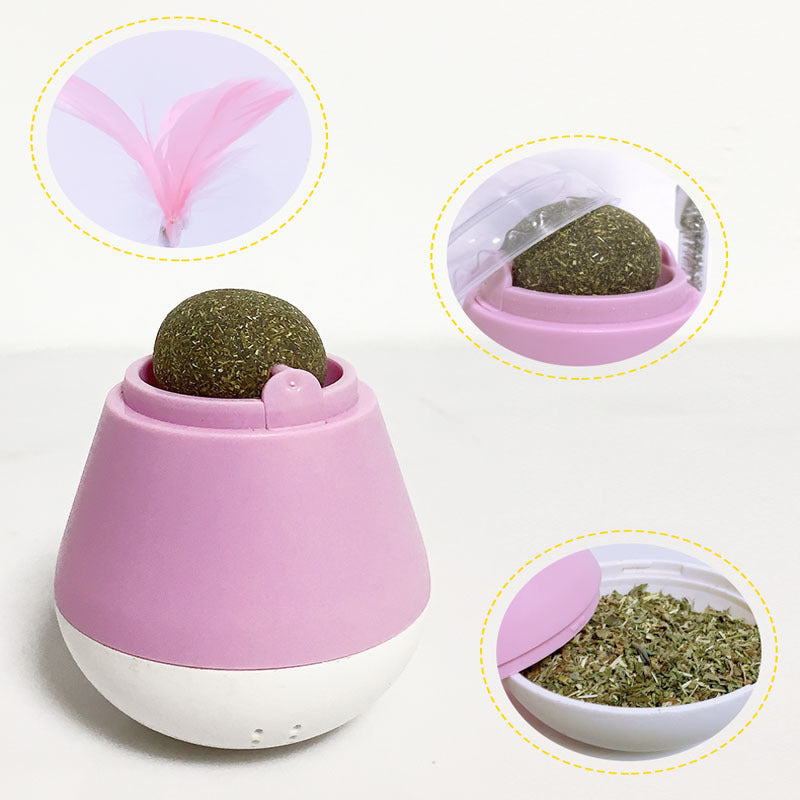 WobbleWhiskers™ – Catnip Tumbler Toy for Happy Cats