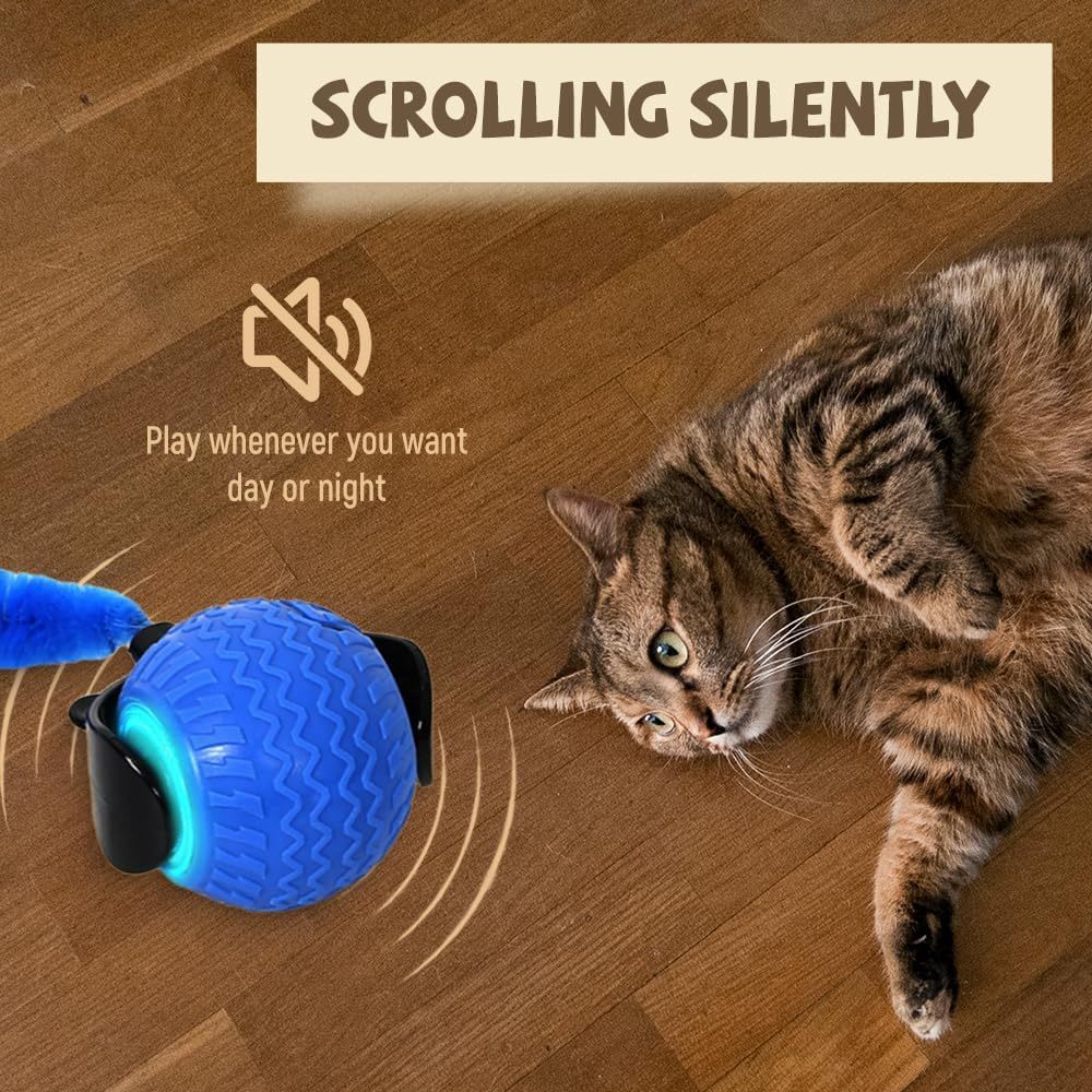 Smart Rolling Cat Toy – Let the Zoomies Begin!